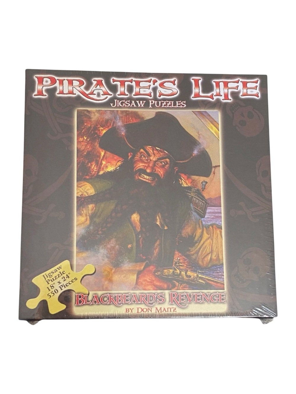 Pirates Life Jigsaw Puzzle Blackbeard's Revenge Don Maitz NEW 18"x24" 550 pce